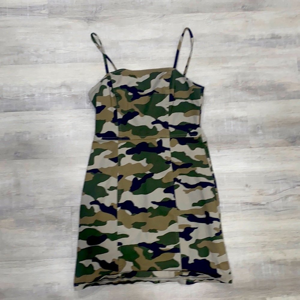 Divided by H&M Camouflage Spaghetti Strap Dress